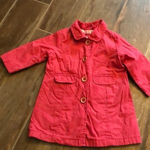 Gap pink jacket with plaid inside